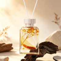 Diffuseur de parfum d'ambiance en verre carré de luxe, diffuseur à bâtonnets longue durée pour la maison, idéal pour la décoration intérieure et les cadeaux