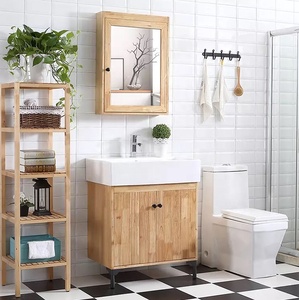 Piccolo <span class=keywords><strong>salvaspazio</strong></span> mobili per la casa bagno di vanità mobile bagno vanità con lavandino - Product Image 2