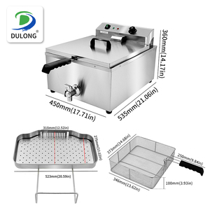 <span class=keywords><strong>Friteuse</strong></span> Commerciale 18L <span class=keywords><strong>Professionnelle</strong></span> <span class=keywords><strong>Électrique</strong></span> Industrielle pour Frites – Idéale Hôtels et Restaurants – Meilleures Ventes - Product Image 4