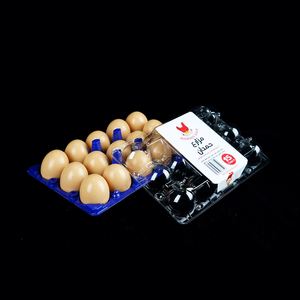 Wholesale Transparent Egg Holder 15 Holes Clamshell Egg Box PET Disposable <b>Plastic</b> Clear Egg <b>Tray</b> Free Samples - Product Image 2