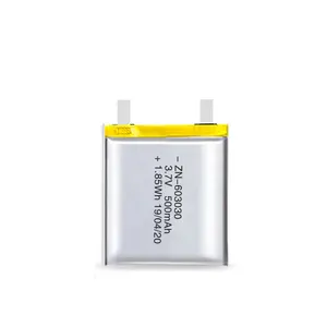 Bateria de polímero de lítio ultra fina 3.7v 500mah, para alto-falante digital