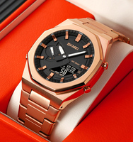 Montre pour homme Skmei 1816 Montre décontractée de mode masculine Montre de travail Logo personnalisé Étanche Conception numérique avec affichage de la date