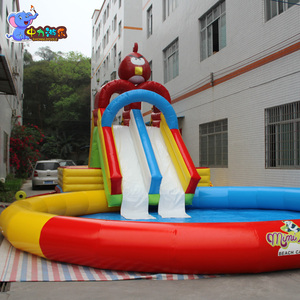 Chất lượng cao phim hoạt hình Inflatable công viên nước cho người lớn Inflatable công viên nước trượt với hồ bơi trong nhà công viên nước - Product Image 2