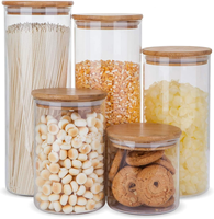 Glass Sealed Kitchen Storage Jar High Borosilicate Glass Jar Sealed Storage Sugar Jar