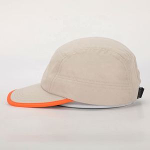 Gorra de campamento de 5 paneles con logotipo bordado de diseño personalizado OEM, gorra deportiva para correr, gorra ligera para acampar al aire libre - Product Image 3