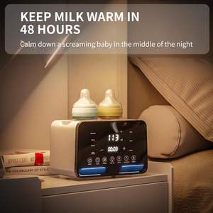 เครื่องอุ่นนมแบบสองขวดอัจฉริยะ ควบคุมอุณหภูมิคงที่ หน้าจอสัมผัส 2-in-1 พร้อมฟังก์ชั่นฆ่าเชื้อขวดนม - Product Image 3
