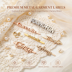 Etiquetas y Marcas de Ropa de Lujo Personalizadas de Zinc con Diseño de Logotipo en Relieve para Prendas, Equipaje y Accesorios - Product Image 5