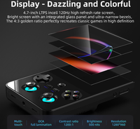 Console de jeu vidéo portable RG477V avec écran laminé de 4,7 pouces, double haut-parleur stéréo, Wifi, lecteur multimédia, batterie de 5500 mAh