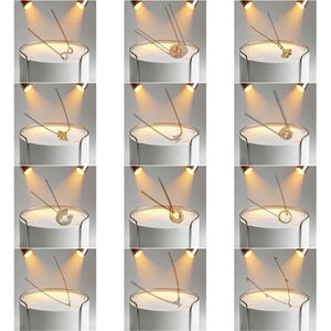 <span class=keywords><strong>Collier</strong></span> Cœur Circulaire Nœud Papillon <span class=keywords><strong>Lune</strong></span> en Argent Sterling 925 et Zircon, Bijou Éblouissant et Exquis pour Femme, Cadeau d'Anniversaire - Product Image 2