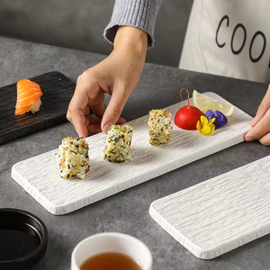 Directo de fábrica Hotel Restaurante Servicio Platos Mate Negro Sushi Plato Vajilla - Product Image 2