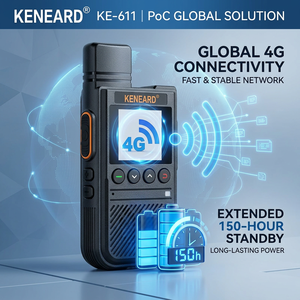 KENEARD KE-611 4G LTE con Batería de 3000mAh, Alcance Global, Walkie Talkie con Reducción de Ruido AI, Seguridad y Logística, Potencia de Salida de 2W - Product Image 4