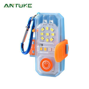 Lampe de pêche LED multifonctionnelle bleue et orange rechargeable, haute intensité, pour camping en extérieur, avec mousqueton et bouton d'alimentation - Product Image 2