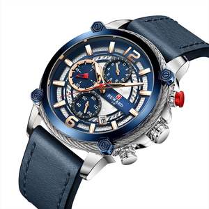 REWARD 83012 clásico personalizado hombre reloj de cuarzo gran oferta correa de cuero genuino 3 diales cronómetro en Stock Casual Relogio - Product Image 2