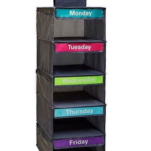 Multi-layer Drawer Type Clothing Week Label Storage Hanging Bag <b>Foldable</b> Wardrobe Hanging Wardrobe Storage Bag - Product Image 1