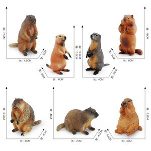 Lelewu modelo salvaje <span class=keywords><strong>marmota</strong></span> ardilla bosque pradera animal estático trabajo hecho a mano - Product Image 5