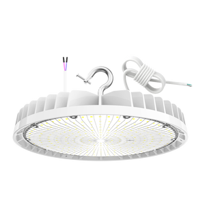 Lámpara LED UFO High Bay de 150W/120W/90W 5000K 100-277VAC BLANCA, regulable de 0-10V, para techo, almacén, garaje. - Product Image 1