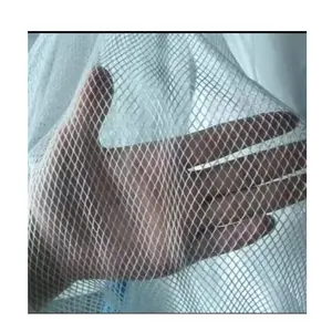 Made in china Fishing net factory Popular White high strength 100% nylon polyester knotless raschel fishing net