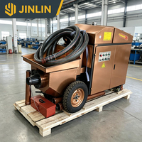 Pompe à béton électrique automatique compacte et durable avec moteur robuste pour les travaux de chauffage par le sol et de coulisage dans les immeubles de grande hauteur