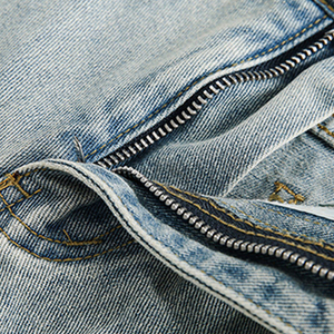 Haute qualité poids lourd été bleu clair lavé Denim matériel bouton sport femmes <span class=keywords><strong>Jeans</strong></span> <span class=keywords><strong>court</strong></span> Jean <span class=keywords><strong>Court</strong></span> Femme - Product Image 5