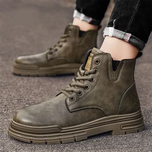 Botas de Hombre de Moda Otoño-Invierno, Botas de Cuero, Zapatos Casuales de Alta Calidad - Product Image 3