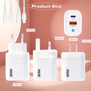 Fast <b>Charging</b> 30W PD Set 9V/3.4A USB-<b>C</b> <b>Type</b>-<b>C</b> <b>Cable</b> Wall Charger Adapter for IP 15 14 13 12 11 11Pro Max XS XR SE - Product Image 6