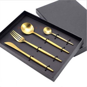 High Quality Four pieces Cutlery Set Flatware with Gift Box handmade flatware - Product Image 1