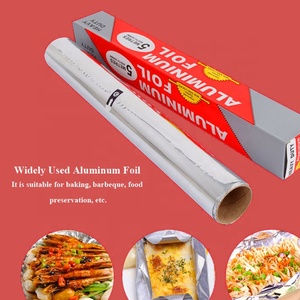 Wholesale Embossed 0.2mm 0.005mm Thickness Heavy Duty Household Silver Aluminum <b>Foil</b> Roll for Food Packing - Product Image 6