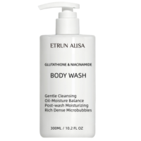 Gel Douche Hydratant au Glutathion et Niacinamide, Extrait de Centella Asiatica, Nettoyant Doux Hydratant, Marque Privée, Vente en Gros