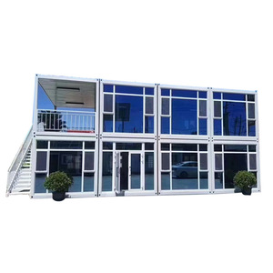 Casa Contenedor Desmontable de Doble Capa de Vidrio, Edificio de Oficinas Moderno con Servicio de Instalación In Situ - Product Image 1