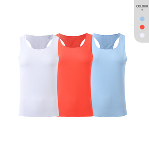 100% Polyester Tank Top Women Gym Workout Tank Top Outdoor Running Marathon Sportswear Vest