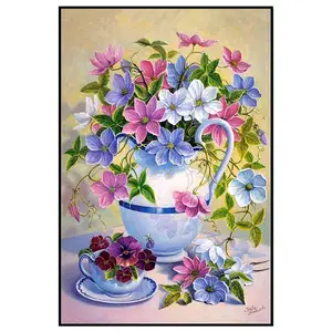 5d elmas boyama üreticileri toptan oturma odası boyama çiçekler ev dekorasyon için