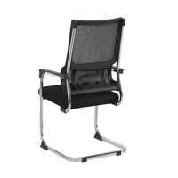Chaise de conférence en gros, forme arquée, dossier en maille respirante, chaise de travail et de formation, chaise de bureau confortable pour longues sessions assises