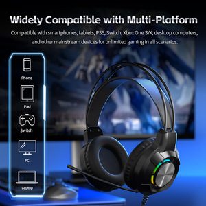 Custom Wired Gaming Headset, Over-Ear 3.5mm Earphone with Mic for PC Laptop, Factory OEM - Product Image 3