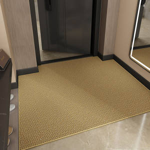 Alfombra de Entrada para el Hogar, Rectangular, Antideslizante, de Terciopelo, Color Gris Ahumado, Resistente a las Manchas - Product Image 5