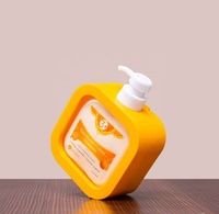Emballage cosmétique personnalisé en gros 300ML 500ML, flacon carré pour savon liquide, shampoing, gel douche, lotion, pompe pulvérisateur en plastique PET