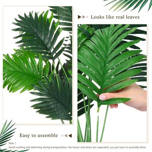 Plantas Verdes Realistas Más Vendidas - 18 Piezas de Hojas de <span class=keywords><strong>Palma</strong></span> para Decoración del Hogar, Jardín Exterior, Vegetación Artificial - Product Image 5