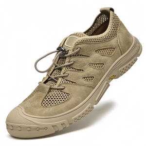 Zapatos para caminar en el agua para hombre, zapatos de pesca transpirables y antideslizantes para exteriores, sandalias de playa de malla, transpirables y antideslizantes - Product Image 5