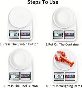 Báscula de Cocina Electrónica SF400 de 10 kg, Pantalla LED/LCD, Báscula de Repostería, Personalizable, Compatible con OEM/ODM, 110-250 V - Product Image 6