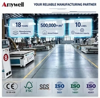 AMYWELL Nouveau Panneau Compact HPL Multicolore Arc-en-ciel à Noyau Bleu 2026 - Résistant à la Chaleur et au Feu, Durable pour Comptoirs de Cuisine Modernes