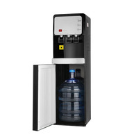 Distributeur d'eau vertical à chargement par le bas, chaud et froid, avec système de refroidissement par compresseur et verrouillage enfant