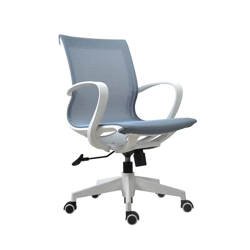 Modern toplantı odası siyah ayarlanabilir çok fonksiyonlu ergonomik kumaş ofis koltuğu sabit kol dayama ile
