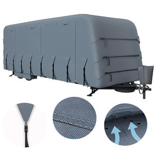 고급 방풍 방수 립스탑 자외선 차단 야외용 튼튼한 여행 트레일러 모터홈 카라반 RV 커버 특가 판매 - Product Image 4