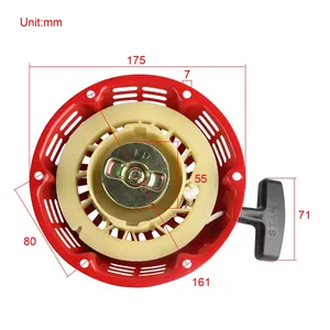 Ensemble de démarreur à rappel rouge durable et directement de l'usine pour <span class=keywords><strong>Honda</strong></span> GX120 GX140 GX160 <span class=keywords><strong>GX200</strong></span>, remplacement pour les moteurs de 5,5 à 6,5 CV - Product Image 3