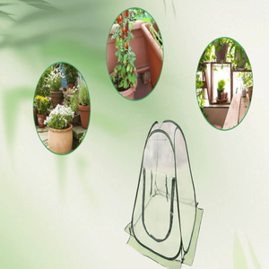 Transparent PVC Mini <span class=keywords><strong>petit</strong></span> pot <span class=keywords><strong>de</strong></span> fleurs <span class=keywords><strong>abri</strong></span> Pop couverture intérieur/extérieur chambre chaude <span class=keywords><strong>jardin</strong></span> <span class=keywords><strong>jardin</strong></span> facilement assemblé cadre <span class=keywords><strong>en</strong></span> <span class=keywords><strong>plastique</strong></span> - Product Image 3