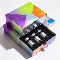 Maßgefertigte Schubladenboxen mit Goldfolie und Schaumstoffeinlage Schützende Verpackung für 3ml /5ml Einzelfläschchen