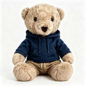 Orsacchiotto di Peluche Casual <span class=keywords><strong>con</strong></span> <span class=keywords><strong>Felpa</strong></span> <span class=keywords><strong>con</strong></span> Cappuccio, Giocattolo Morbido Personalizzato in Stile Casual - Product Image 2