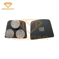 Outils de meulage de rondelle de diamant de segment rond de cercle triple de béton de trapèze pour la machine de PHX