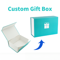 Boîte cadeau magnétique de luxe personnalisée avec poignée d'emballage boîte noire en papier de carton rigide pliable avec logo personnalisé