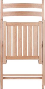Juego de Sillas Plegables de Teca, Taburete de Madera, Sillas Colgantes Plegables de Bambú de 4 Piezas para Exteriores - Product Image 5