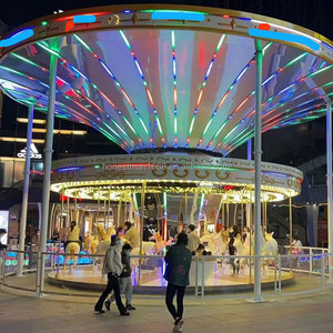 Bán Trong Nhà Vui Vẻ Đi Vòng Sân Chơi Vui Chơi Giải Trí Công Viên Đi Xe Cho Trẻ Em Ngoài Trời Ngựa <span class=keywords><strong>Carousel</strong></span> Cho Trẻ Em Và Người Lớn - Product Image 1